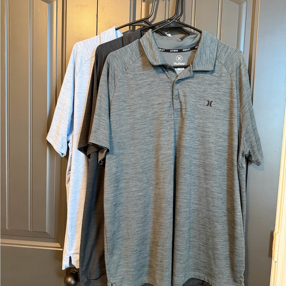 Hurley Men's Charcoal Polo Shirt